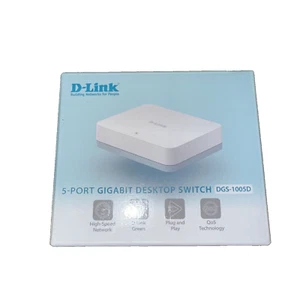 D-Link DGS-1005D Network Switch 5 Port 1 Gbps - Picture 1 of 5