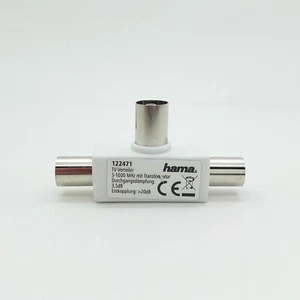 Divisor de antena HAMA 00122471 coaxial (f)/coaxial (m)/coaxial (m) blanco 100076 - Imagen 1 de 4