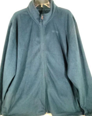 Chaqueta polar informal con cremallera completa Magellan-Para hombre, 3XL XXXL, ¡azul, suave y cálida! Foto 1 de 4