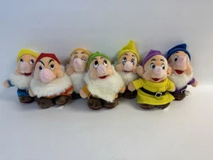 The Disney Store Die sieben Zwerge Plüschtiere Vintage Komplettsatz 7 Zoll Top - Bild 1 von 9