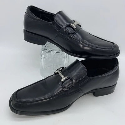 Stacy Adams Shoes Dress Youth Boy’s Size 3.5  M Black Classic Church Loafers - Image 1 of 4