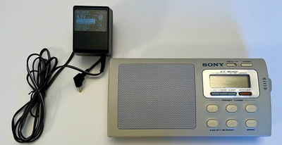 Sony ICF-M410V Portable AM/FM/TV/Weather Radio with Clock and Presets - Image 1 of 4