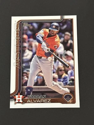 2025 Topps Series 1 Yordan Alvarez #243 Houston Astros (V) - Image 1 of 2