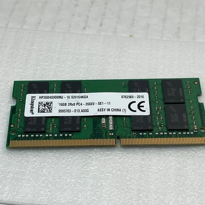 Kingston 16GB 2Rx8 PC4-2666V KCRXJ6 Sodimm Memory Ram *TESTED* - Image 1 of 2