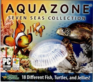 Aquazone Seven Seas Collection Pc New XP Screensaver 18 Turtles Fish and Jellies - Picture 1 of 7
