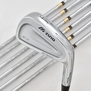 7pcs Mizuno MP-60 Forged Iron Set 4-5-6-7-8-9-P PW DG S200 S RH Golf Clubs Irons - Picture 1 of 16