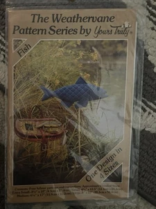 Primitive Pattern For Weather Vane Fish Vintage New & Uncut Down On The River - Picture 1 of 1