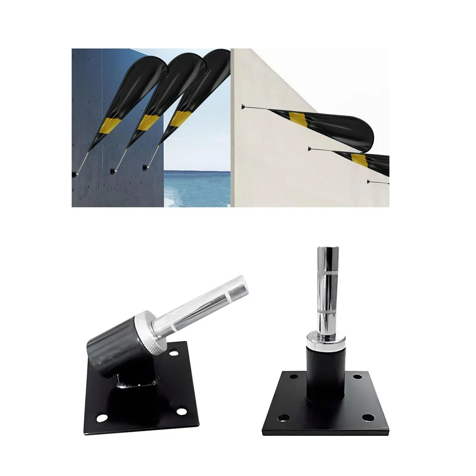 Feather Flag Base Stand, Beach Flag Pole Holder, Compact Wall Mount for Rafting