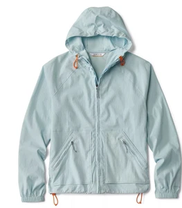 Orvis Women Size Large Open Air Caster Full Zip Hoodie Blue Mist Outdoor Active - Picture 1 of 12
