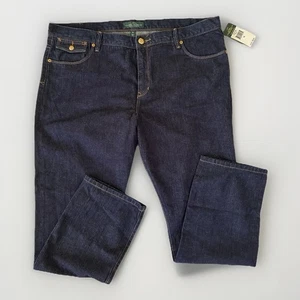 RALPH LAUREN JEANS CO Boyfriend Fit Straight Leg SIZE 8 (Runs Large) Dark Wash - Picture 1 of 9