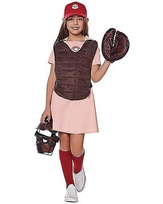 Espíritu Halloween Una Liga de su Propio Dottie Baseball Signature DISFRAZ NUEVO Foto 1 de 4