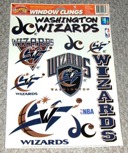 NBA Basketball WASHINGTON WIZARDS Reusable Static Window Clings Decals - Picture 1 of 3