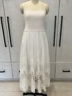 Love Binetti ivory Dress lace skirt knit top maxi length Size XS