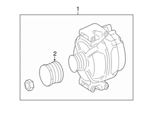 Mercedes Benz Genuine CLS 550 2012-2018 Alternator OE 000906860180 - Picture 1 of 3