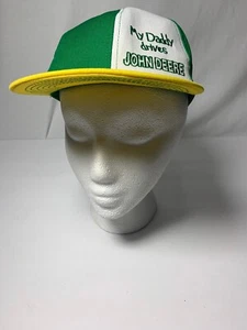 K Products Daddy drives John Deere Green Tractor Hat Cap Toddler 2-4 Years USA - Picture 1 of 7