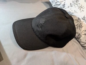 Loro Piana Men's Black Cashmere Logo Storm System Baseball Cap Hat Size L - Picture 1 of 4
