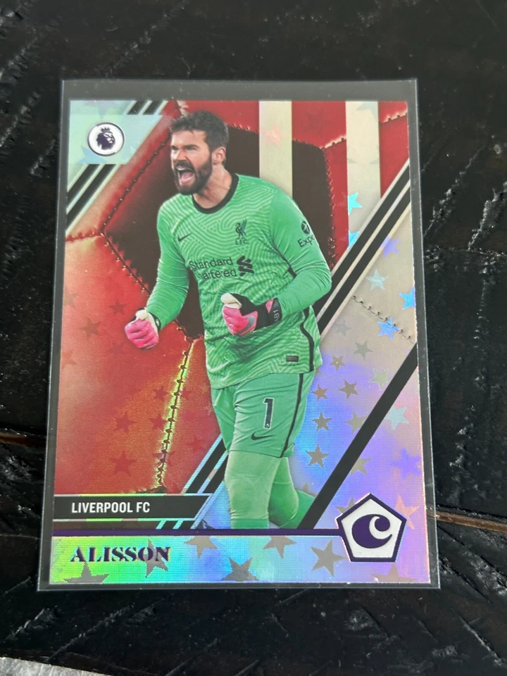 2020-21 Panini Chronicles Base Premier League Purple Astro Alisson Becker #1 - Image 1 of 1