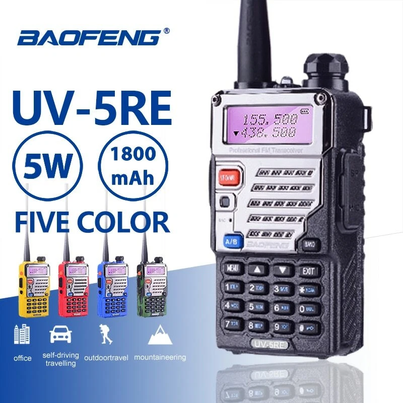 Baofeng UV-5RE Walkie Talkie Dual Band Handheld Two Way Ham Radio UV-5R Plus - Image 1 of 1
