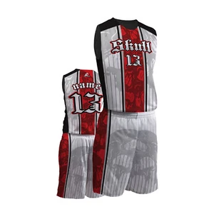 Uniforme deportivo personalizado personalizado para hombre y mujer - calavera - uniforme de baloncesto - Imagen 1 de 7