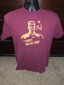 Rocky IV Mens Tee Large Vintage 2005 Ivan Drago - I Must Break You - Picture 1 of 6