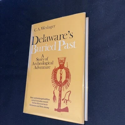 Indian Discoveries in New Jersey & Delaware - HC DJ - 1968 Archeology - Rutgers  - Image 1 of 4