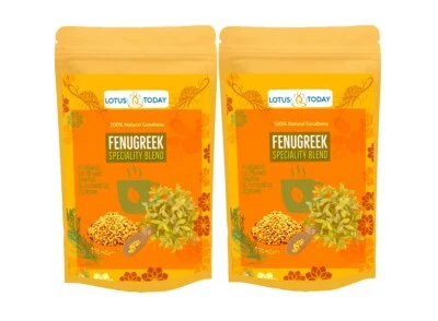 LOTUS TODAY Organic Fenugreek Herbal tea, Special Blend with Ginger & Black Cumin 40Teabags