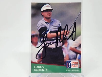 1991 Pro Set PGA Tour #149 Loren Roberts Auto Signed COA BUF - Image 1 of 2