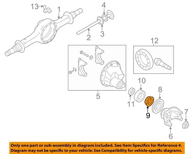 Carcasa eje suspensión trasera Ford OEM 08-10 F-450 Super Duty 3C3Z4561AA Foto 1 de 2