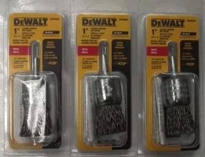 DeWalt DW49003X 1" Carbon Crimped End Brush 1/4" Shank 3pcs. - Picture 1 of 1