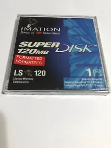 Vintage Imation SuperDisk 120MB LS-120 Super Disk Diskette - Picture 1 of 6