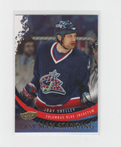 06/07 UD Power Play Columbus Blue Jackets Jody Shelley Last Man Standing #LM1