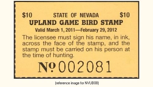 D2K Nevada Upland Game 2011 $10.00 - Image 1 of 1