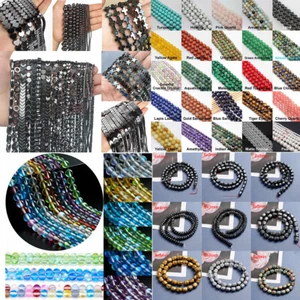 10 Strand Natural Gemstone Hematite Beads Round Loose Beads Makings DIY Jewelry - Picture 1 of 12