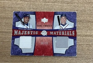 2005 Upper Deck Sweet Spot Dual Swatch Chipper Jones Andruw Jones /25 Jersey - Picture 1 of 11
