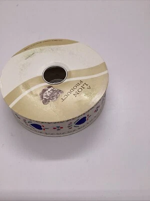 Vintage Lion Ribbon Co. Design Studio FOLKHEART #9 Blue 25 Yards - Image 1 of 4