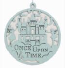 Gisela Graham Baby Nursery Blue Fairy Castle 'Once upon a Time' Hanging Plaque
