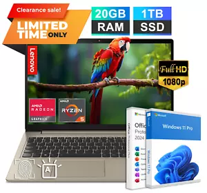 New Lenovo IdeaPad Laptop 15 6-Core Ryzen 5 20GB RAM 1TB SSD Backlit Al Copilot - Picture 1 of 11