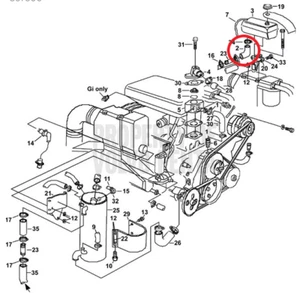 Volvo Penta Coolant Hose 857500 For Expansion Tank 4.3L, 5.7L, 7.4L, 8.2L - Bild 1 von 2