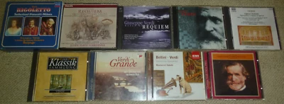 9x Nur Verdi CDs Klassik Oper Symphonie Sammlung Konvolut Classic Box set CD - Bild 1 von 4