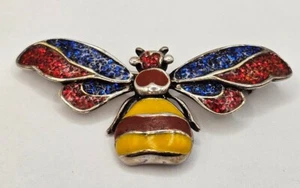 Taxco Cortes Mexico TD-39 Sterling Silver Bee Brooch - Picture 1 of 2