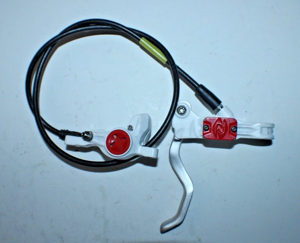 Pinza de freno de disco hidráulica Zoom delantera blanca 74 mm montaje en poste MTB remitente de EE. UU. :) Foto 1 de 4