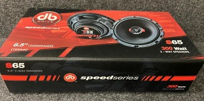 DB DRIVE SPEED SERIES DB Drive S65 Speed Series 6.5" 2-Way Speakers 300 Watts Max/65 Watts RMS Power
