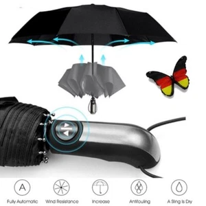 Regenschirm sturmfest bis 140 km/h - inkl. Schirm-Tasche 2025 - Bild 1 von 13