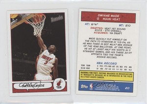 2004-05 Topps Bazooka Minis Dwyane Wade #20 HOF
