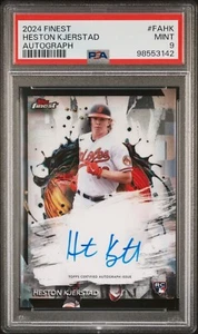 2024 Topps Finest #FA-HK HESTON KJERSTAD Auto Refractor - PSA 9 - Bild 1 von 2