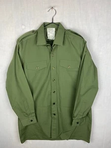 Camisa Uniforme de Servicio General Ejército Británico Excedente Mangas Largas Verde Oliva - Imagen 1 de 3