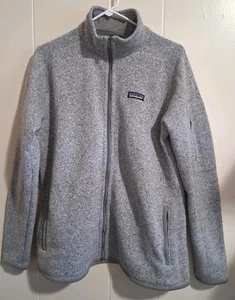 Women's Patagonia Gray Worn Wear Better Sweater Fleece Full Zip Jacket - Picture 1 of 14