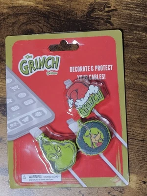NEW Dr Seuss The Grinch Max Cable End Protectors 3 Pack Licensed - image 1 of 2