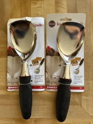 Juego de 2 cucharadas de helado anticongelantes de aluminio duraderas Norpro Grip-EZ NUEVAS CON ETIQUETAS Foto 1 de 2