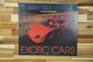 Road & Track Kalender 1990 Exotic Cars Cleo Automotive Art - Bild 1 von 2